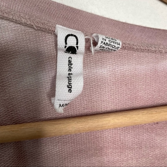 Cable & Gauge | Ombré Tie DyeShort Sleeve Top - Picture 5 of 6